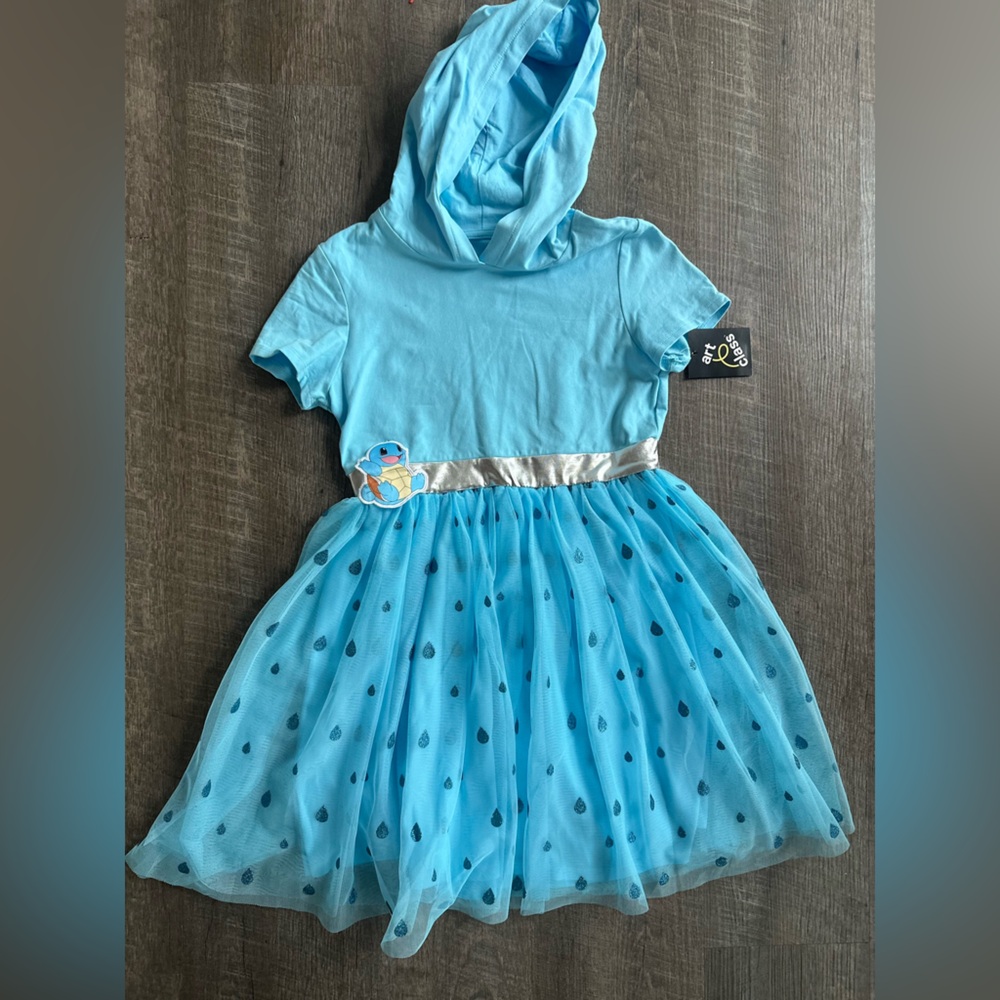 NWT Pokémon Squirtle Dress with Silver Accents